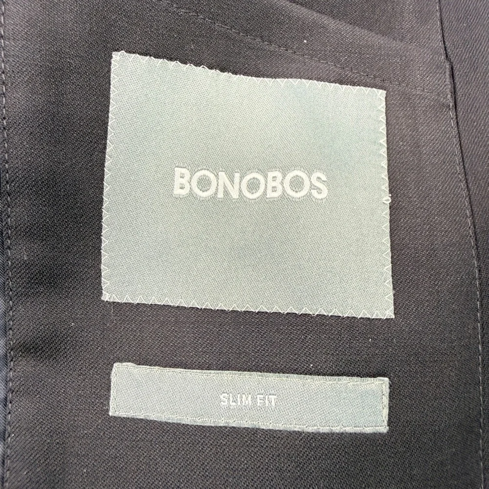BONOBOS Slim Fit Navy Wool Blend Blazer Sport Coat Jacket‎ Men's Size 38R